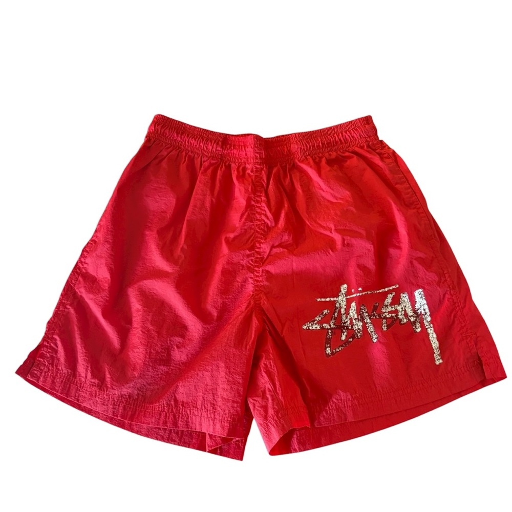 Nike x Stussy Water Shorts in Habanero Red